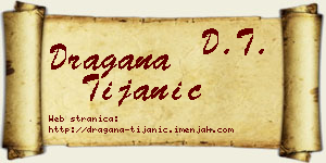 Dragana Tijanić vizit kartica